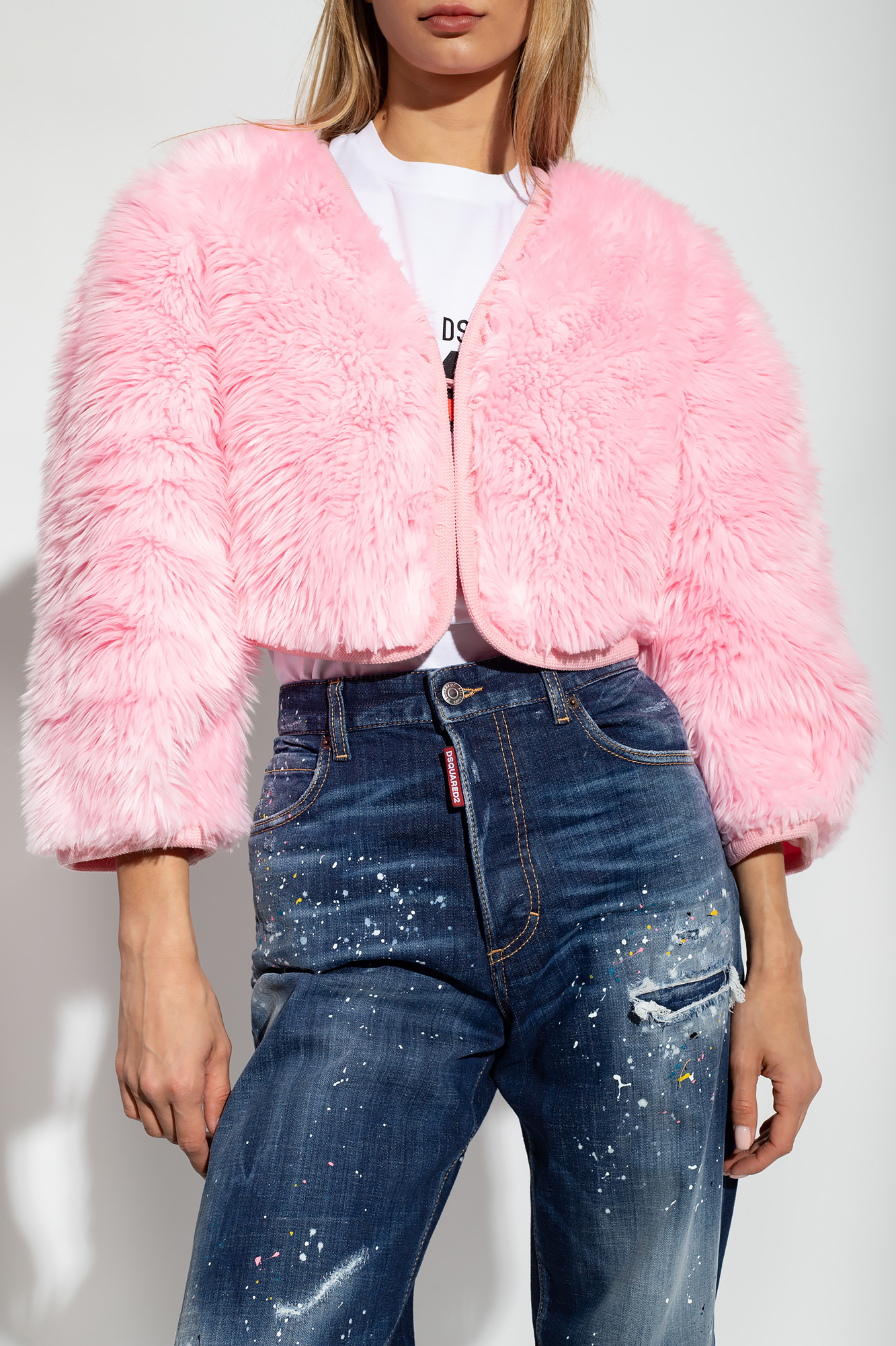 Dsquared2 on sale fur coat